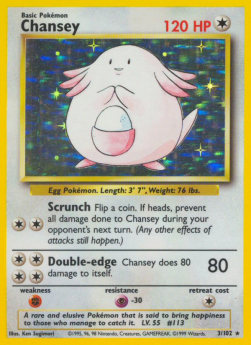 Chansey [Base Set] (BS-003) [V1 · Holo Rare]