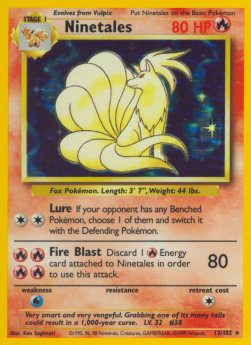 Ninetales [Base Set] (BS-012) [V1 · Holo Rare]