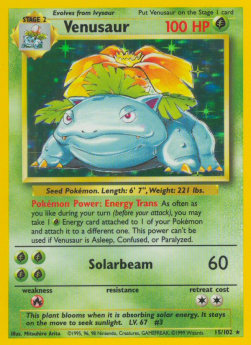 Venusaur [Base Set] (BS-015) [V1 · Holo Rare]