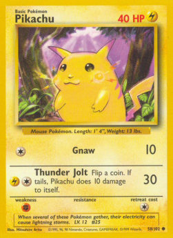 Pikachu [Base Set] (BS 58)