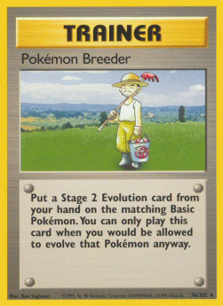Pokémon Breeder [Base Set] (BS-076) [V1 · Rare]
