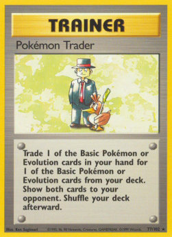 Pokémon Trader [Base Set] (BS-077) [V1 · Rare]