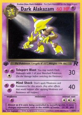 Dark Alakazam [Team Rocket] (TR-018)