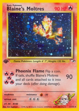 Blaine's Moltres [Gym Heroes] (GH-001)