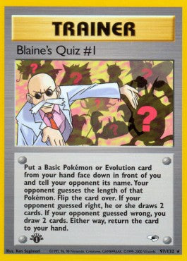 Blaine's Quiz #1 [Gym Heroes] (GH-097)