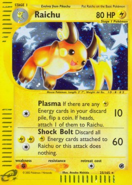 Raichu [Expedition Base Set] (EX-025)