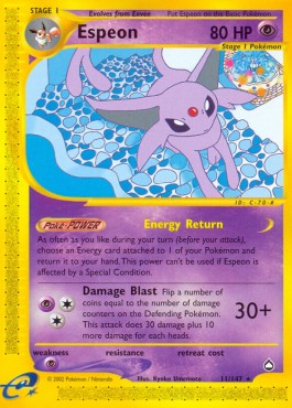 Espeon [Aquapolis] (AQ-011) [V2 · Rare]