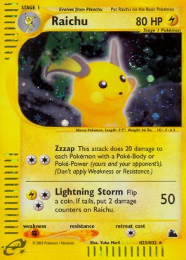 Raichu [Skyridge] (SK-H25)