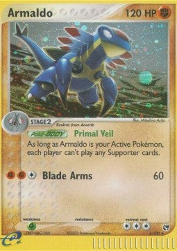 Armaldo [EX Sandstorm] (SS-001) [V1 · Holo Rare]