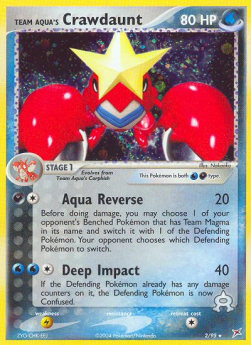 Team Aqua's Crawdaunt [EX Team Magma vs Team Aqua] (MA-002)