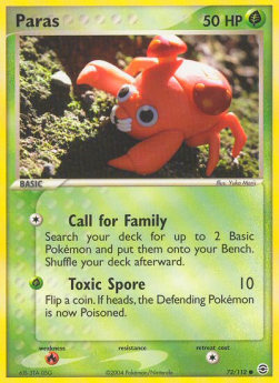 Paras [EX FireRed & LeafGreen] (FL-072)
