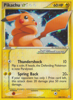 Pikachu Gold Star [EX Holon Phantoms] (HP-104)