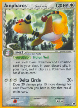 Ampharos δ Delta Species [EX Dragon Frontiers] (DF-001)