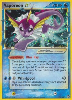 Vaporeon Gold Star [EX Power Keepers] (PK-102)