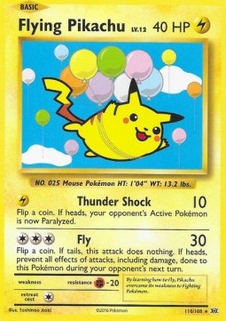 Flying Pikachu [Evolutions] (EVO-110)