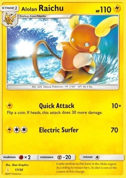 Alolan Raichu [SM Trainer Kit: Lycanroc & Alolan Raichu] (TK10-A17)