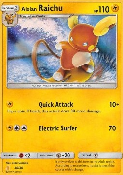 Alolan Raichu [SM Trainer Kit: Lycanroc & Alolan Raichu] (TK10-A30)