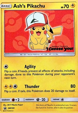 Ash's Pikachu [SM Black Star Promos] (SMSM-109)