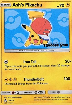 Ash's Pikachu [SM Black Star Promos] (SMSM-114)