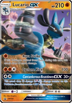 Lucario GX [SM Black Star Promos] (SM-100) [Promo]