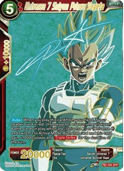 Universe 7 Saiyan Prince Vegeta (TB01-004) [Special Rare]