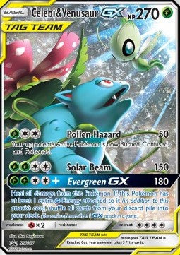 Celebi & Venusaur GX [SM Black Star Promos] (SM-167)