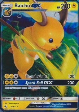 Raichu GX [Hidden Fates] (HIF-020)