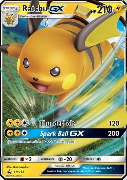 Raichu GX [SM Black Star Promos] (SM-213)