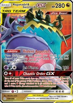 Naganadel & Guzzlord GX [Cosmic Eclipse] (CEC-158)
