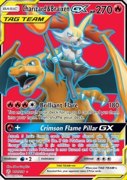 Charizard & Braixen GX [Cosmic Eclipse] (CEC-212)