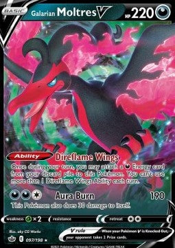 Galarian Moltres V [Chilling Reign] (CHR-097)