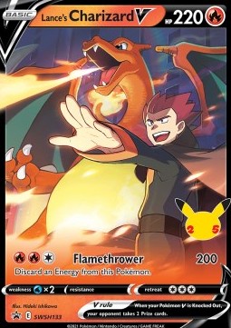 Lance's Charizard V [SWSH Black Star Promos] (SWSH-133) [V1 · Promo]