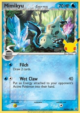 Mimikyu δ Delta Species [SWSH Black Star Promos] (SWSH-136)