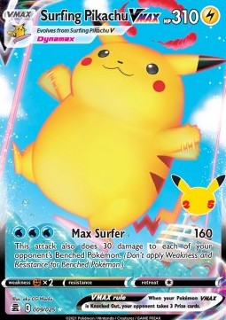 Surfing Pikachu VMAX [Celebrations] (009)