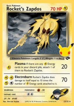 Rocket's Zapdos [Celebrations] (GC 15)