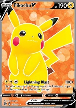 Pikachu V [Brilliant Stars] (BRS-157)