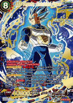 SSB Vegeta, Unbridled Power (BT16-147) [V1 · Secret Rare]