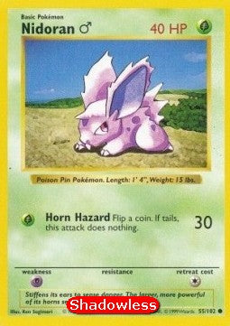 Nidoran [M] [Base Set] (BS-055) [V2 · Common]