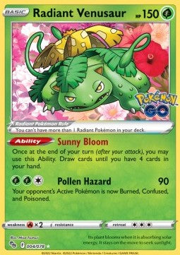 Radiant Venusaur [Pokémon GO] (PGO-004)