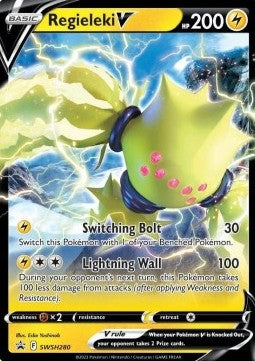 Regieleki V [SWSH Black Star Promos] (SWSH-280) [V1 · Promo]