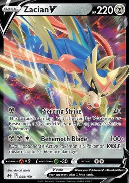 Zacian V [Crown Zenith] (CRZ-095) [V1 · Ultra Rare]