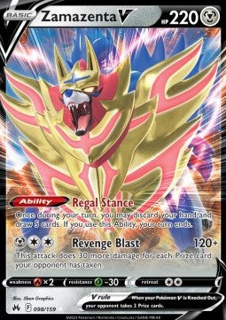 Zamazenta V [Crown Zenith] (CRZ-098)