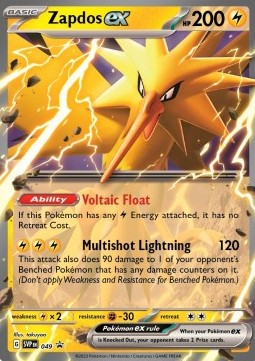 Zapdos ex [SV Black Star Promos] (SVP-049) [V1 · Promo]