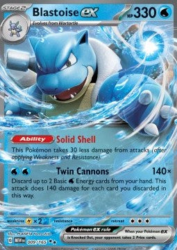 Blastoise ex [151] (MEW-009) [V1 · Double Rare]