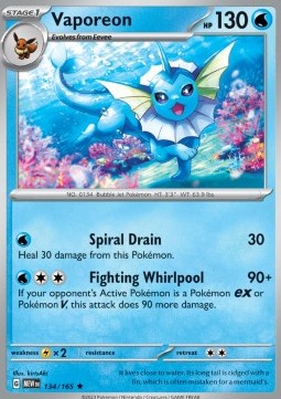 Vaporeon [151] (MEW-134)