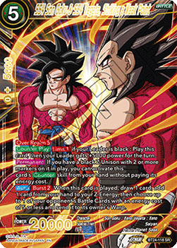 SS4 Son Goku & SS4 Vegeta, Striking a Weak Point (BT24-118) [V1 · Super Rare]