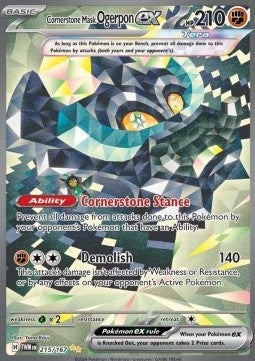 Cornerstone Mask Ogerpon ex [Twilight Masquerade] (TWM-215)