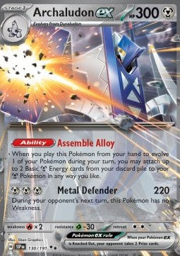 Archaludon ex [Surging Sparks] (SSP-130) [V1 · Double Rare]