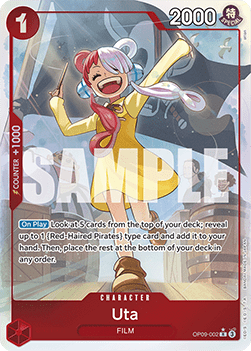 Uta (OP09-002) [OP09 · V2 · Alternate Art]