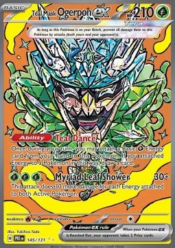 Teal Mask Ogerpon ex [Prismatic Evolutions] (PRE-145)